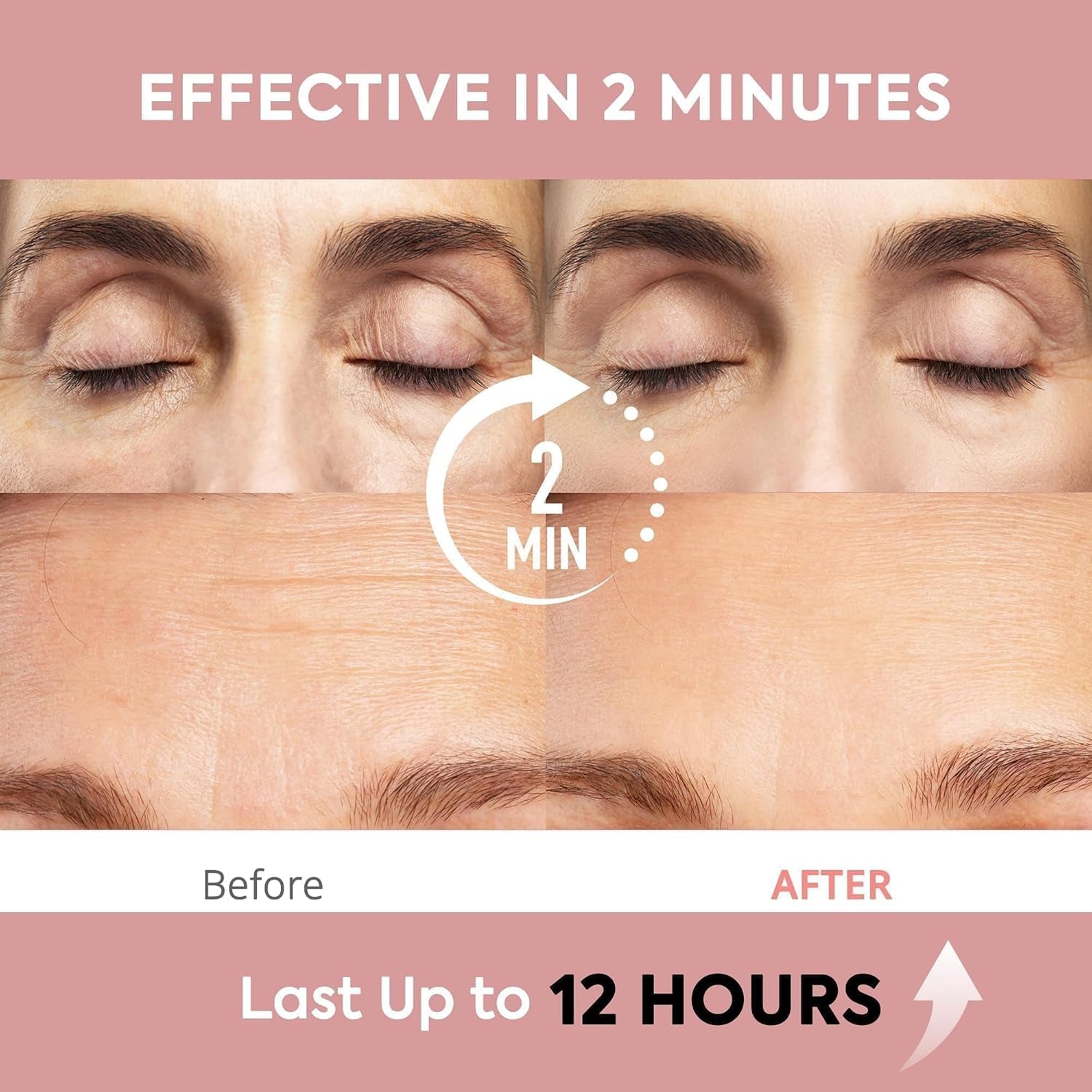 Instant Eye & Face Lift Cream: Rapid under Eye Bags Wrinkle Smile Lines Forehead Lines Remover - Temporary Firming & Tightening Treatment in 2 Minutes, 1 Fl. Oz.