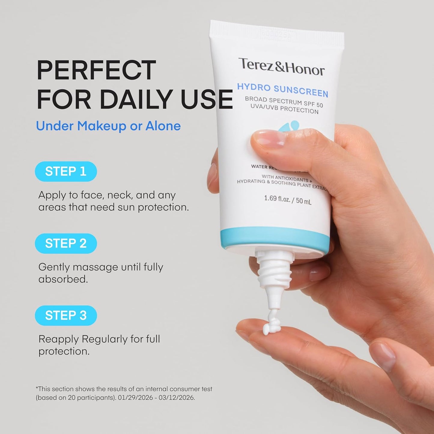 Sunscreen for Face: Hydrating Face Sunscreen Broad Spectrum SPF 50 with UVA/UVB Protection - Moisturizing, Soothing, Water-Resistant, No-White Cast & Non-Greasy - Korean Sun Care 1.69Oz